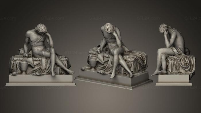 Статуи античные и исторические (Александр Великий Санкт-Петербург, STKA_0721) 3D модель для ЧПУ станка