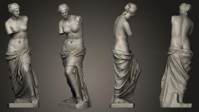 Statues antique and historical (Aphrodite of Milos a plaster cast, STKA_0741) 3D models for cnc