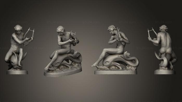 Statues antique and historical (Arion Assis Sur Le Dauphin Muse d Orsay, STKA_0744) 3D models for cnc