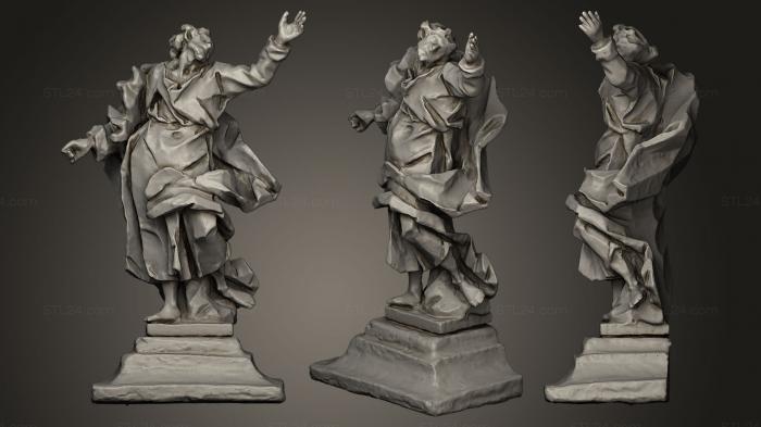 Статуи античные и исторические (Боззетто Святой Иосиф Иоганн Георг Пинсель, STKA_0770) 3D модель для ЧПУ станка