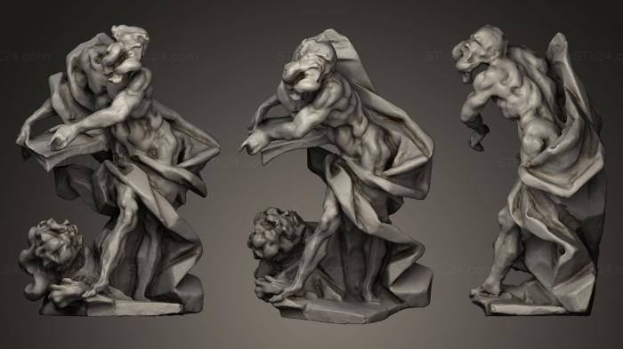 Статуи античные и исторические (Боззетто Святой Иероним Иоганн Георг Пинсель, STKA_0771) 3D модель для ЧПУ станка