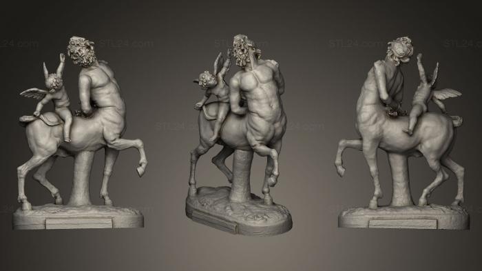 Statues antique and historical (Centaur tormented by Eros, STKA_0776) 3D models for cnc