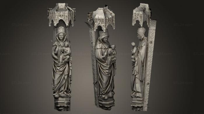 Statues antique and historical (Escultura de la Virgen Blanca, STKA_0818) 3D models for cnc