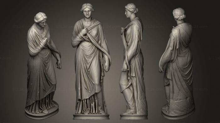 Статуи античные и исторические (Женская статуя Inv 1914 n 197, STKA_0826) 3D модель для ЧПУ станка