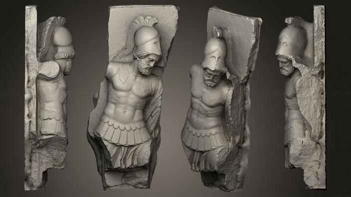 Statues antique and historical (Grave relief for a soldier, STKA_0842) 3D models for cnc
