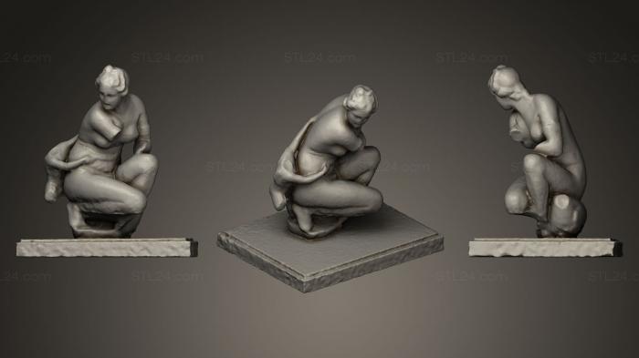 Статуи античные и исторические (Греческая статуя женщины, STKA_0843) 3D модель для ЧПУ станка
