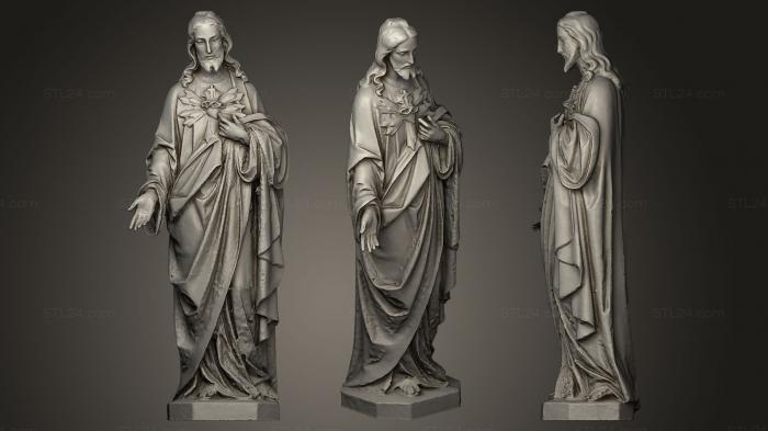 Статуи античные и исторические (Статуя Иисуса Христа, STKA_0869) 3D модель для ЧПУ станка