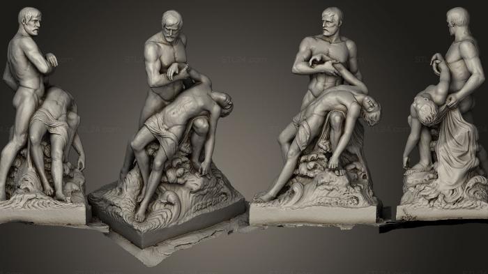 Статуи античные и исторические (Кораблекрушения Антуана Этекса 1859 Г., STKA_0899) 3D модель для ЧПУ станка