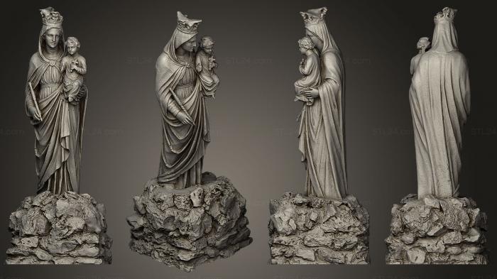 Statues antique and historical (Madonnina di Monte Grappa RAW, STKA_0907) 3D models for cnc