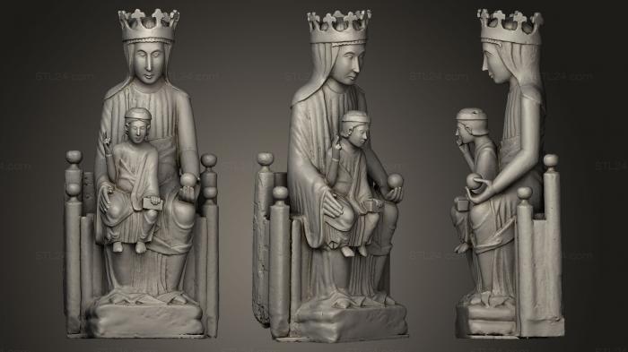 Statues antique and historical (Mare de Du de Santa Maria de Veciana, STKA_0911) 3D models for cnc