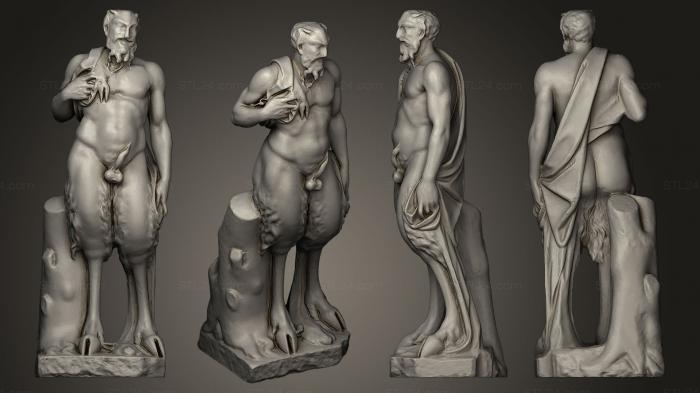 Statues antique and historical (Michelangelos Satyr, STKA_0925) 3D models for cnc