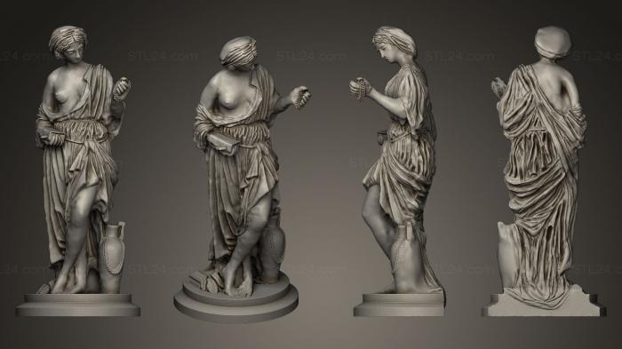 Statues antique and historical (nymph St Petersburg, STKA_0936) 3D models for cnc