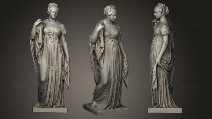 Statues antique and historical (Queen Caroline Amalie, STKA_0952) 3D models for cnc