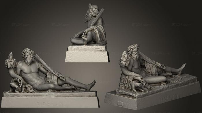 Статуи античные и исторические (Римская статуя Копенгаген, STKA_0956) 3D модель для ЧПУ станка