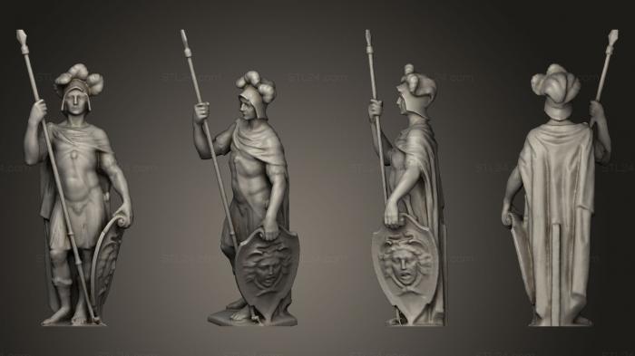 Статуи античные и исторические (Скульптура на крыше замка Чоча, STKA_0958) 3D модель для ЧПУ станка
