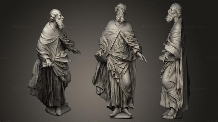 Statues antique and historical (Sculpture of St Joachim, STKA_0989) 3D models for cnc