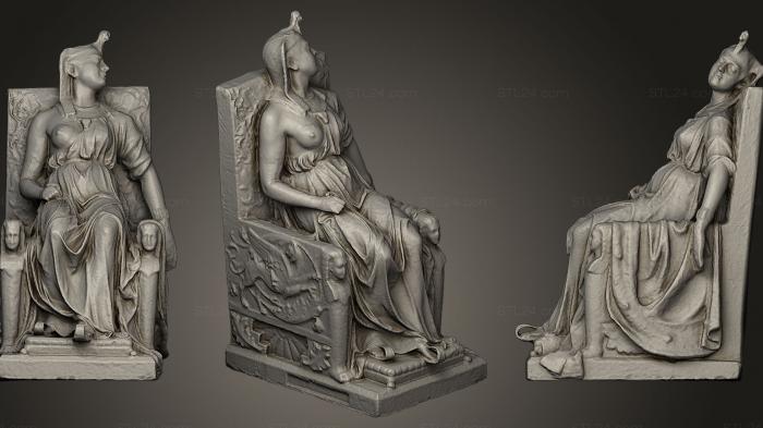 Статуи античные и исторические (Смерть Клеопатры, STKA_1026) 3D модель для ЧПУ станка