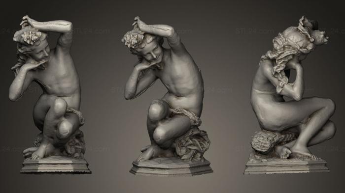Statues antique and historical (The girl with the Conch Shell, STKA_1029) 3D models for cnc