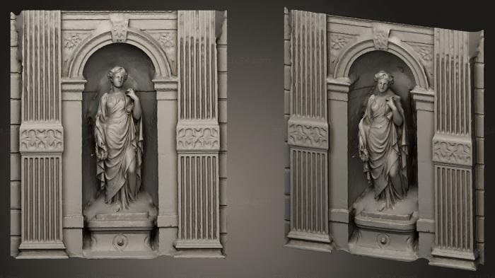 Статуи античные и исторические (Театр лирической поэзии Анже 1871, STKA_1036) 3D модель для ЧПУ станка