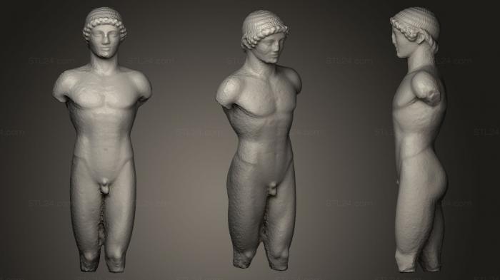 Статуи античные и исторические (Стрэнджфордский Аполлон, STKA_1040) 3D модель для ЧПУ станка