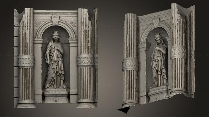 Statues antique and historical (The Tragedy Angers Theater 1871, STKA_1044) 3D models for cnc