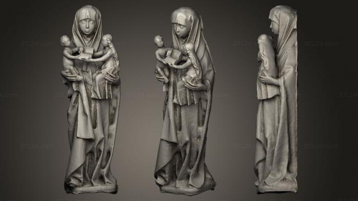 Статуи античные и исторические (Семья Девы Марии, STKA_1045) 3D модель для ЧПУ станка