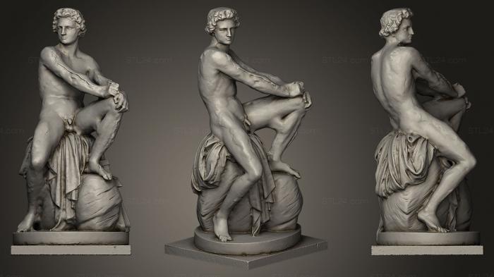 Statues antique and historical (The Wrathful Achilles, STKA_1046) 3D models for cnc