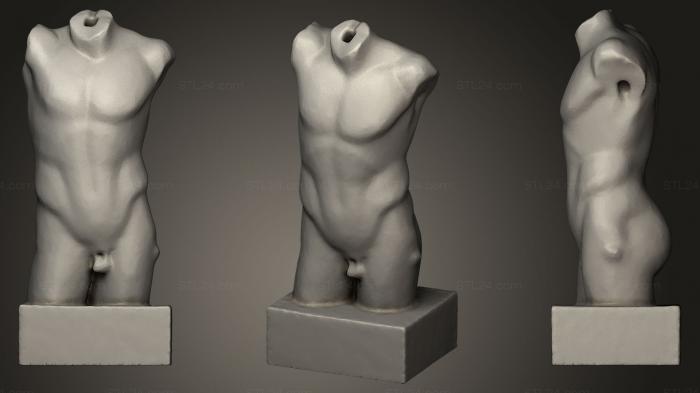 Statues antique and historical (Torso of an Athlete Altes Museum Berlin, STKA_1049) 3D models for cnc