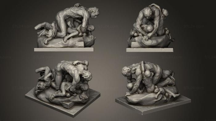 Statues antique and historical (Ugolino and His Sons100, STKA_1057) 3D models for cnc