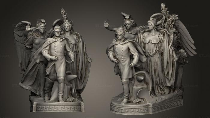 Statues antique and historical (Union Soldiers and Sailors Monument, STKA_1060) 3D models for cnc