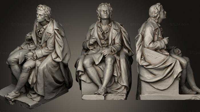 Статуи античные и исторические (Фридрих фон Шиллер, STKA_1144) 3D модель для ЧПУ станка