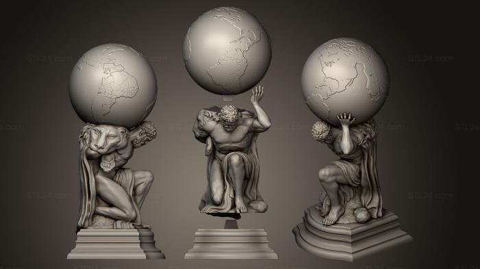 Hercules holding globe