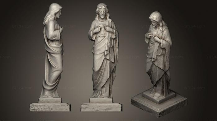 Statues antique and historical (Jesus Christ Statue Gravestone, STKA_1175) 3D models for cnc