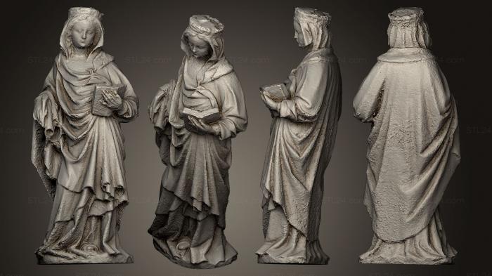 Статуи античные и исторические (Святая Женщина-Мученица 14-го века, STKA_1208) 3D модель для ЧПУ станка