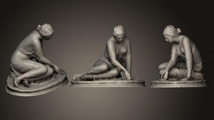 Статуи античные и исторические (Игра в кости, STKA_1244) 3D модель для ЧПУ станка