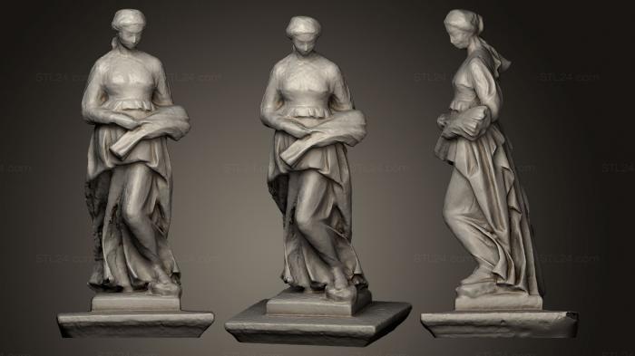 Статуи античные и исторические (Скульптура Колеи Пл де ла Виррейна Барселона, STKA_1256) 3D модель для ЧПУ станка