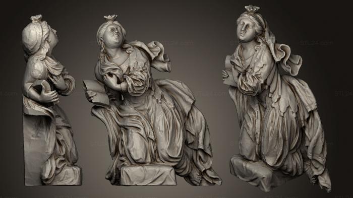Статуи античные и исторические (Святой с книгой Святой с книгой, STKA_1261) 3D модель для ЧПУ станка