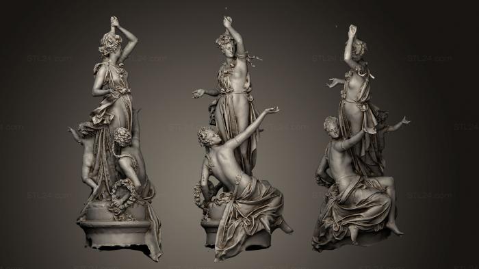 Статуи античные и исторические (Селфи в Музее Орсе Париж 2, STKA_1274) 3D модель для ЧПУ станка
