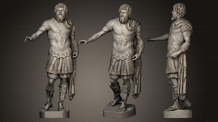 Statues antique and historical (Septimius Severus DIVO SEVERO PIO, STKA_1275) 3D models for cnc