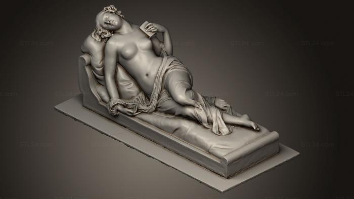 Статуи античные и исторические (Статуя Сиесты Луврский музей Париж, STKA_1277) 3D модель для ЧПУ станка