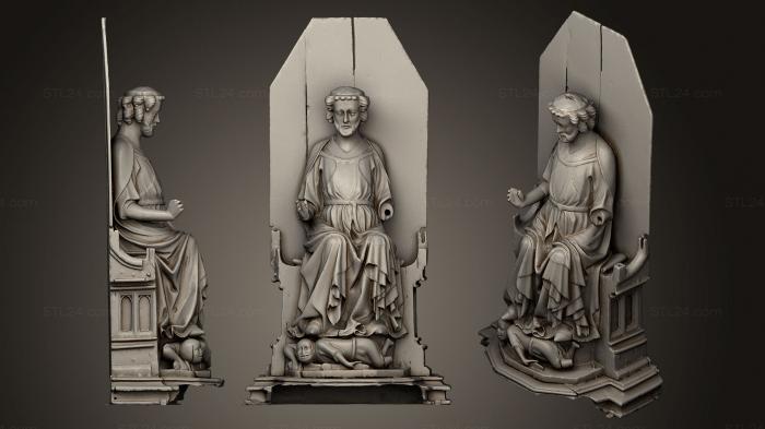 Статуи античные и исторические (Святой Олаф Покровитель Норвегии, STKA_1287) 3D модель для ЧПУ станка