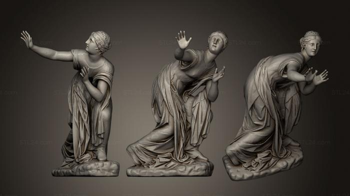 Статуи античные и исторические (Измученная Психика Ниобида, STKA_1315) 3D модель для ЧПУ станка