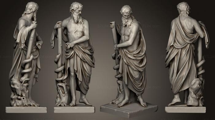 Statues antique and historical (Aesculapius statue collection, STKA_1346) 3D models for cnc