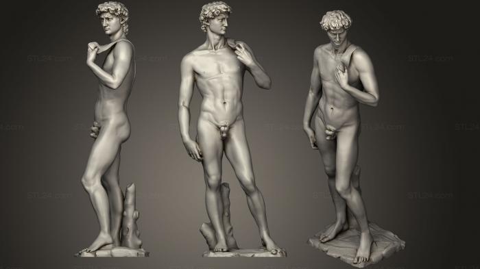Statues antique and historical (David Statue From Goonies, STKA_1378) 3D models for cnc