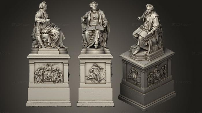 Statues antique and historical (Franz Schubert (Statue With Hidden Storage), STKA_1400) 3D models for cnc