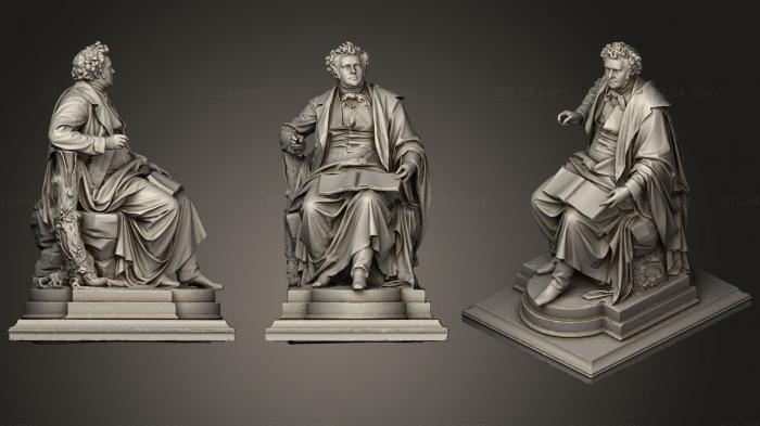 Statues antique and historical (Franz Schubert SV top, STKA_1401) 3D models for cnc