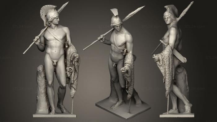 Статуи античные и исторические (Ясон с Золотым руном, STKA_1414) 3D модель для ЧПУ станка