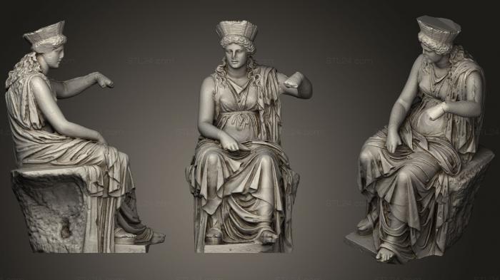 Статуи античные и исторические (Kybele Formiae в Кампании, STKA_1423) 3D модель для ЧПУ станка