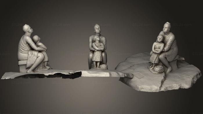 Statues antique and historical (lding Tomorrows Heart Stone Sculpture, STKA_1426) 3D models for cnc