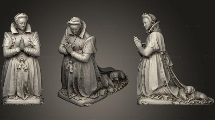 Статуи античные и исторические (Мари Де Барбанкон Кани, STKA_1437) 3D модель для ЧПУ станка